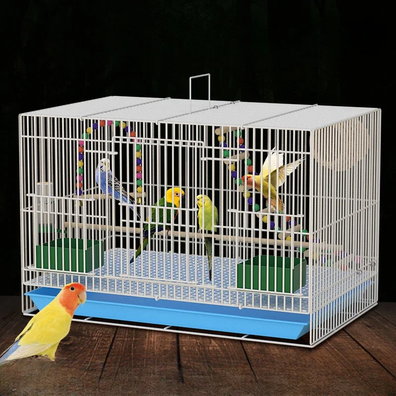 Large Hut Bird Cages Parrot Decoration Backpack Habitat Bird Cages Products Outdoor Vogelkooi Accessoires Bird Supplies RR50BN