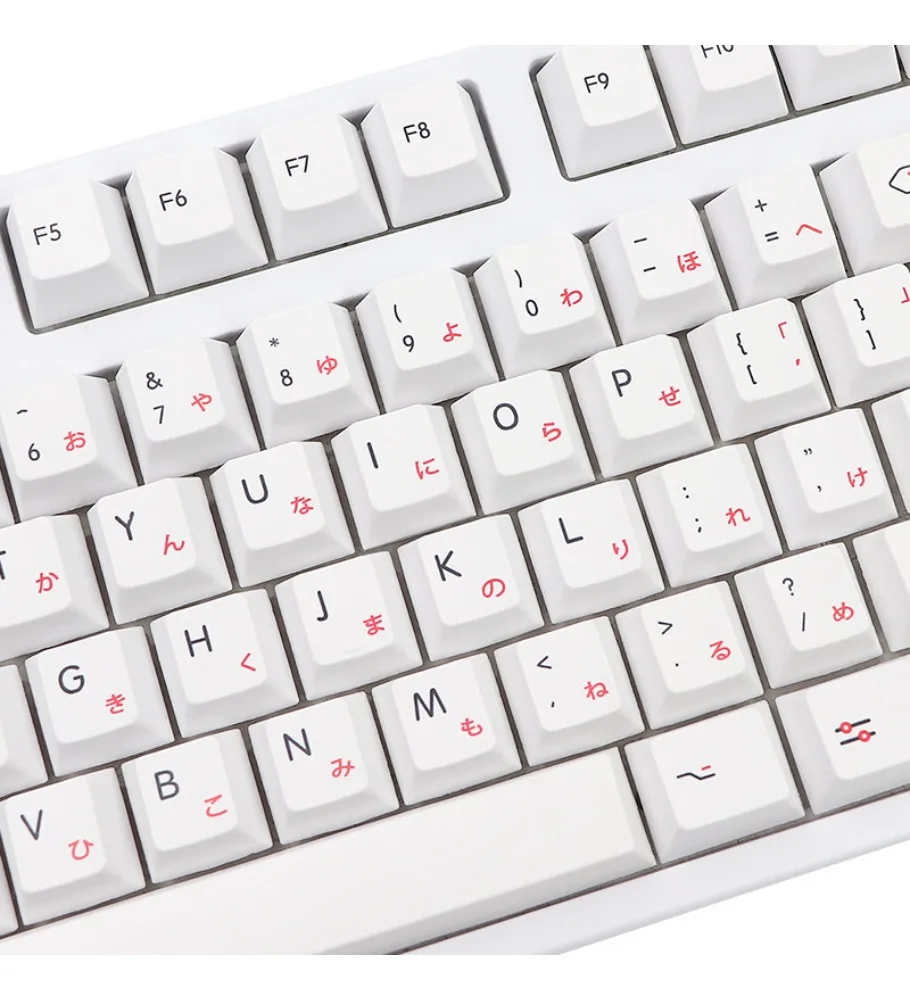 Japanese Character Sublimation PBT Original Height Keycaps Full Set of 133 Keys for Mechanical Keyboard