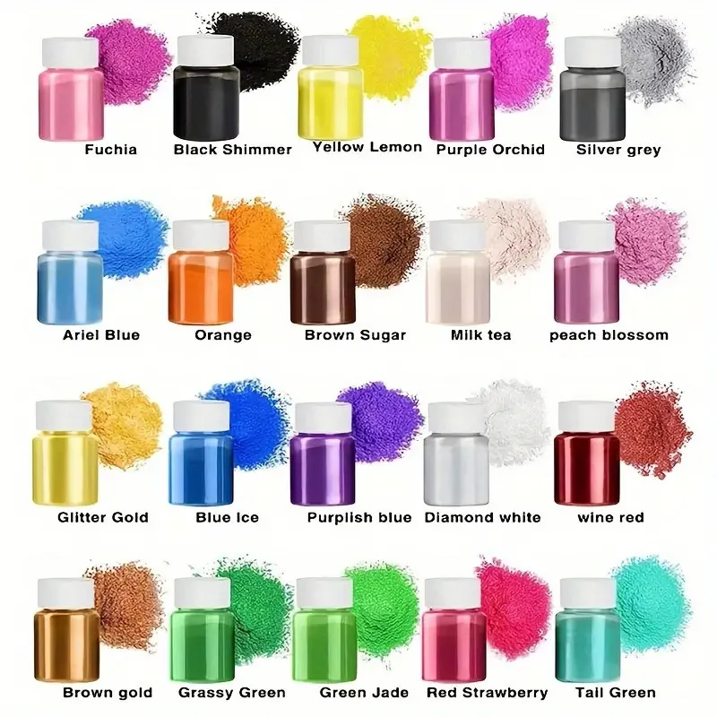 24 Colors Mica Powd…