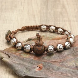 Tibetan healing meditation auspicious peace Xizang bracelet gourd bracelet men's bracelet bracciale tibetano originale