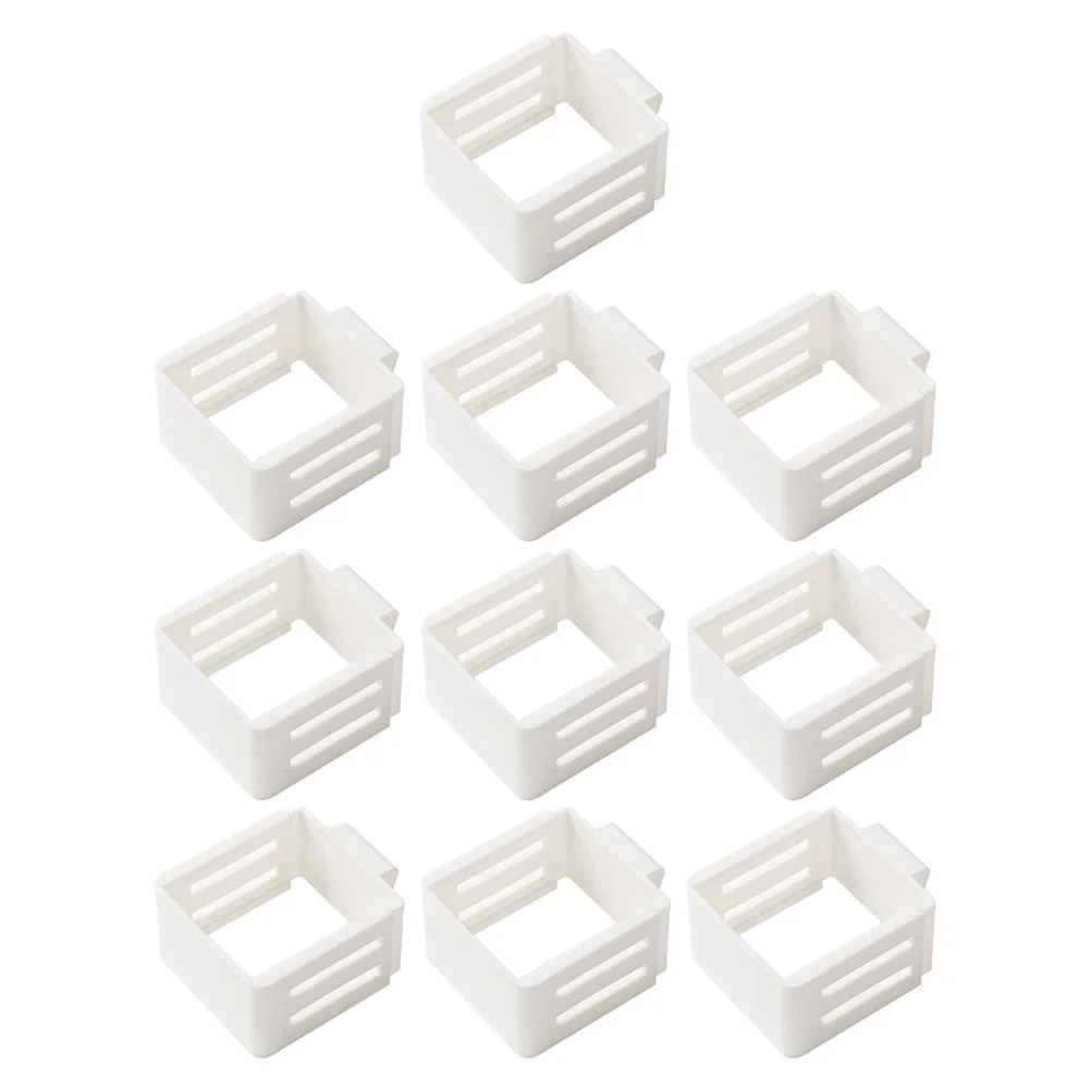 10pcs Refrigerator Door Buckle Storage Box Expandable Sorting Partition Organizer For Kitchen Fridge Side Shelf Food Container