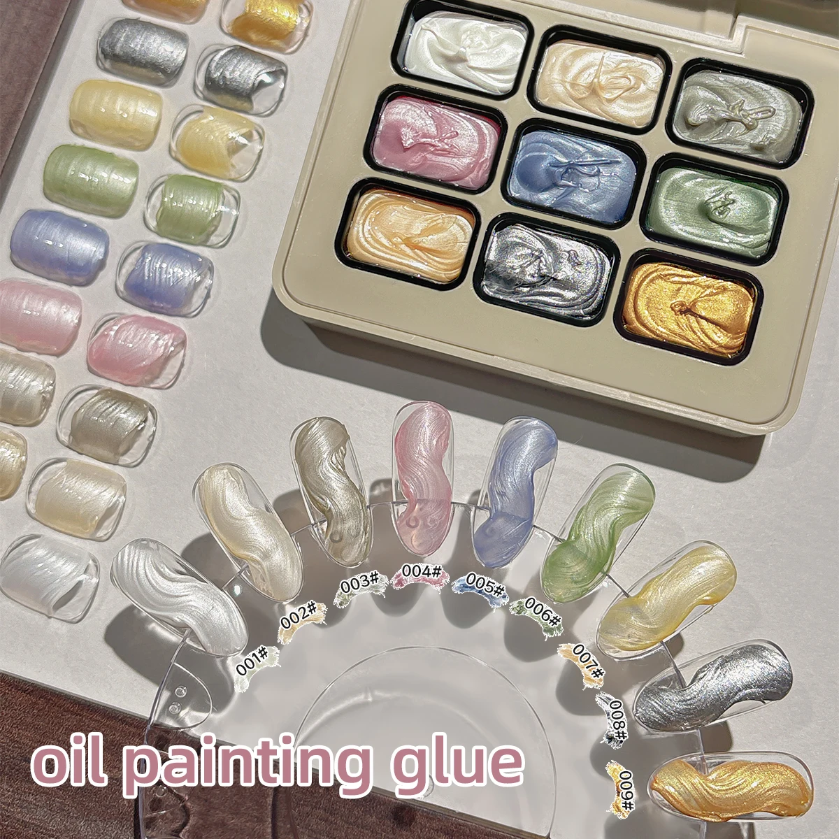 Mordda 9 grade creme perolado pintura a óleo gel sólido pigmento da arte do prego-sem limpeza, projetos de pintura a óleo texturizada 3d para manicure