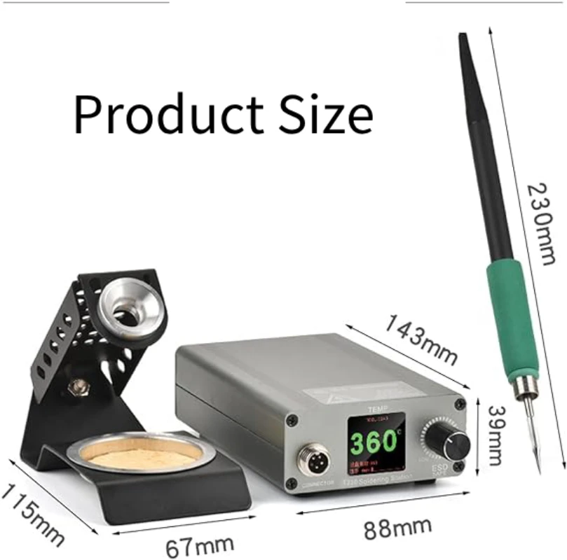 YUANPIN T210 Electronics Soldering Station 75W LED Display Digital JBC Soldering Iron Quick Heating Mobile Phone Repair Tool