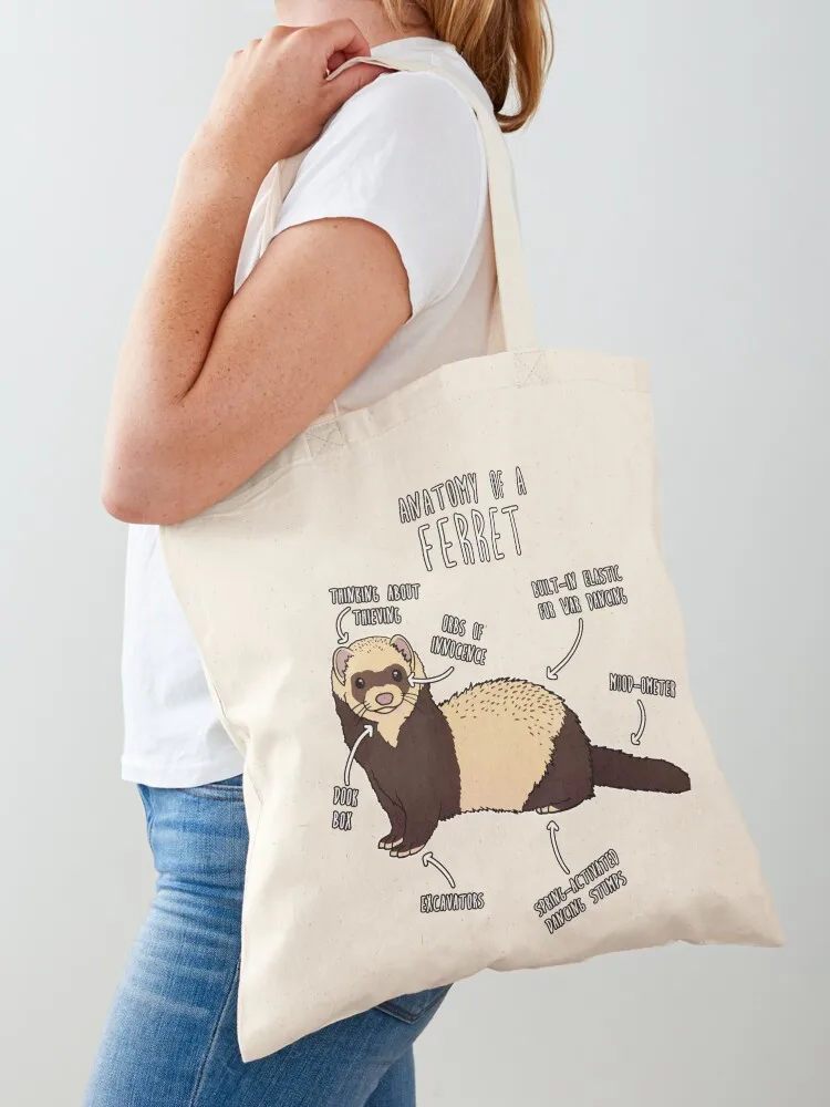 

Anatomy of a Ferret Tote Bag tote bag women tote bag men's Women's shopper large size bags