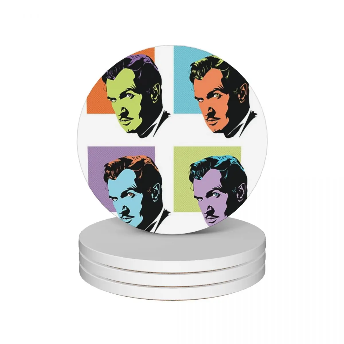 Vincent Price (Duplicates) Ceramic Coasters (Set of 4) holder Cup mat Coasters