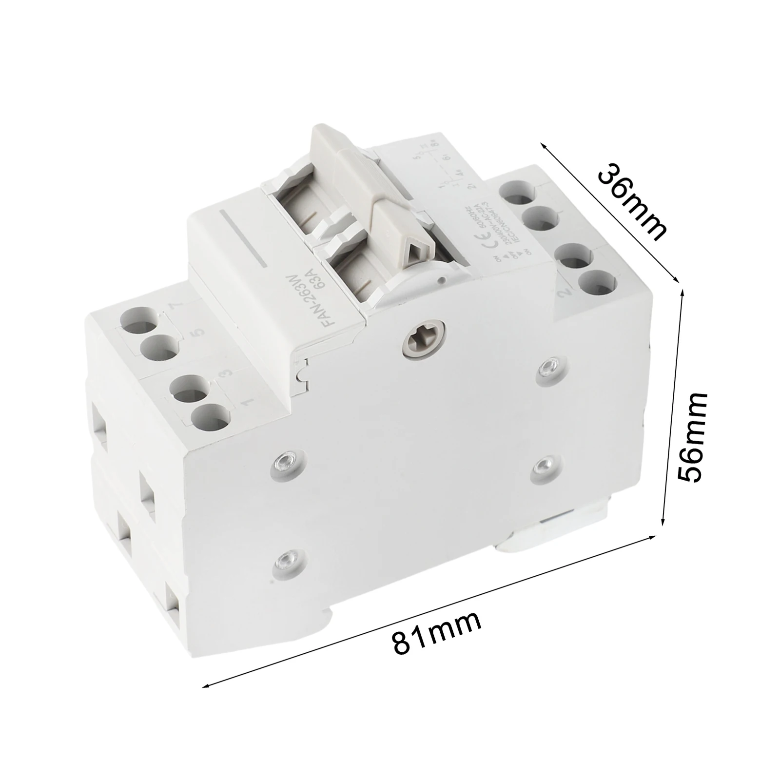 Ручной резервный переключатель с двойным питанием, 32 А, 400 В переменного тока, с эргономичной ручкой для удобных и безопасных операций переключения
