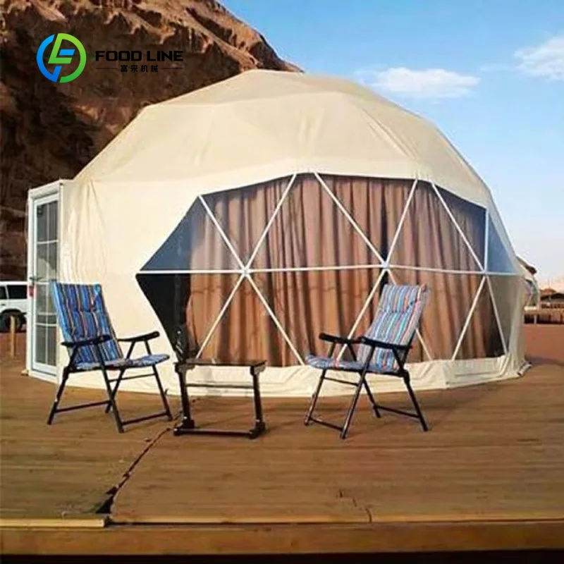Custom Luxury Resort Geodesic Dome Tent, Waterproof UV Resistant Outdoor Shelter for Philippines Glamping Commercial Use