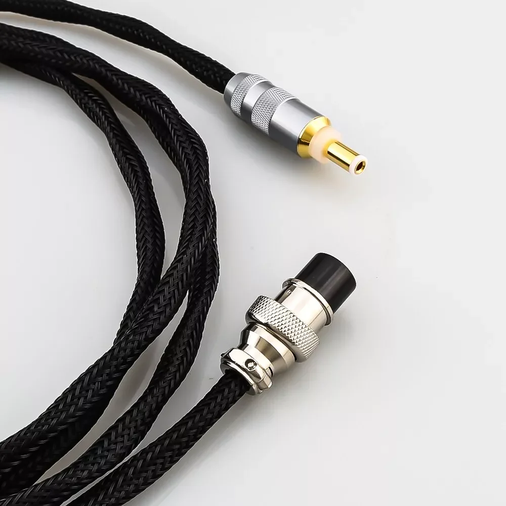 HIFI GX12-2P to 5.5mm DC 2.1mm / 2.5mm OCC silver plated DC cable For TeraDak - Image 4