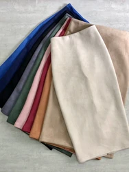 Autumn Winter 2023 New Women's Elegant Suede Sheath Midi Skirts High Waist Solid Chic Wrap Skirt Back Split Pencil Skirt