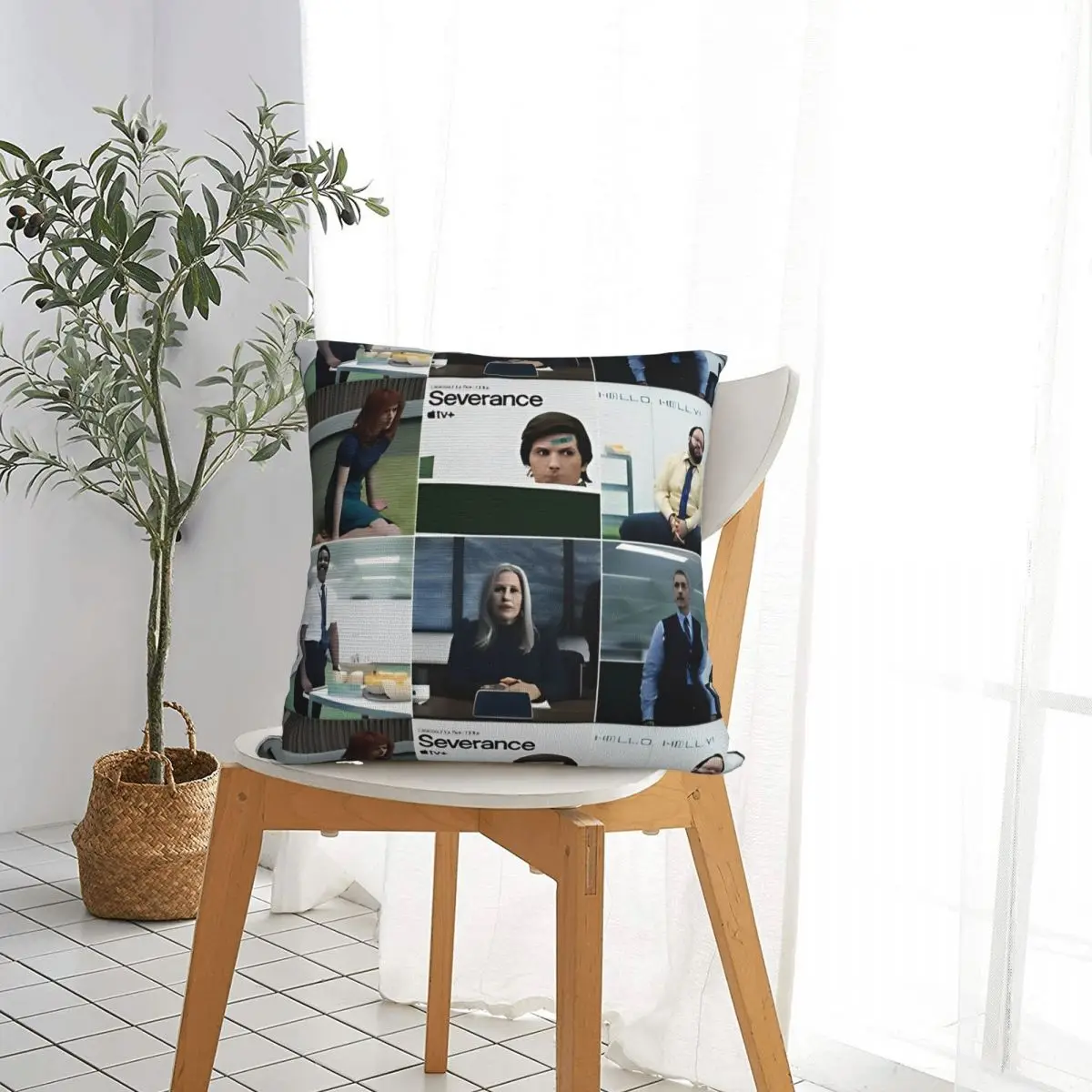 Severance Thriller Tv Series Square Pillow Case Cushion Covers Customized Zipper Decorative Pillowcover for Home 45*45cm