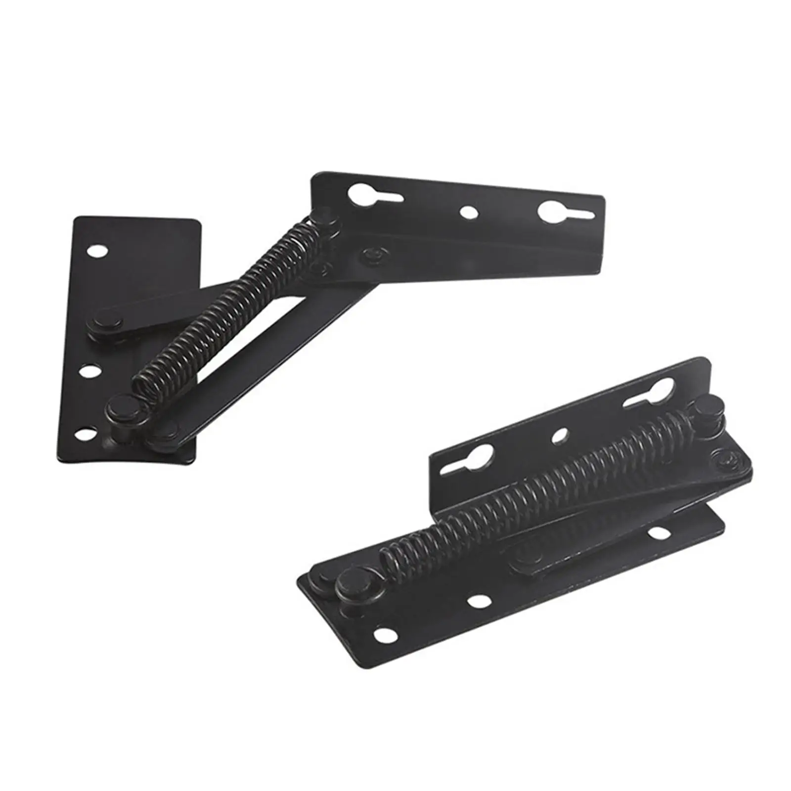2x Foldable Lifting Brackets Support Hinges Heavy Duty Bedroom Spring Hinges