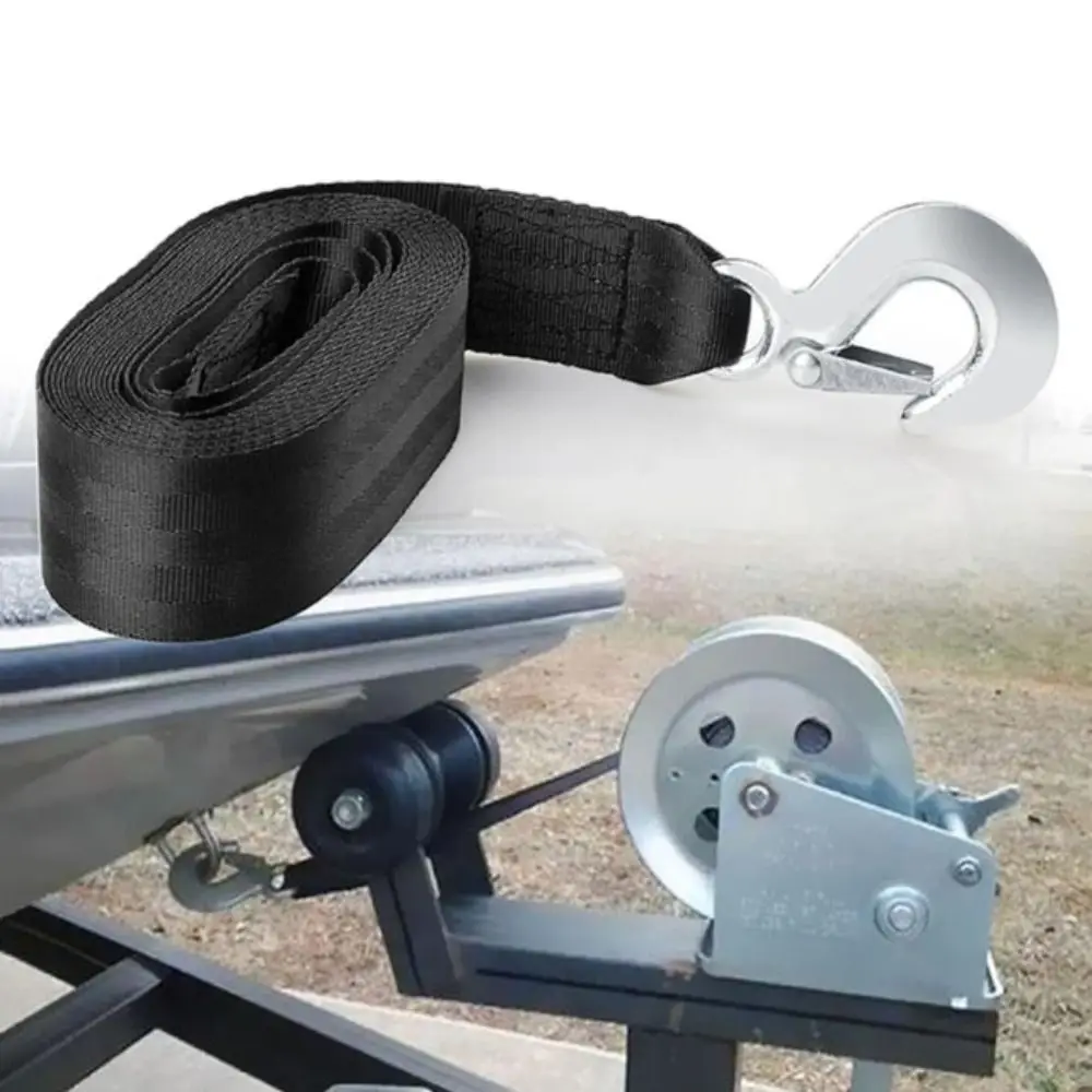 Heavy Duty High Strength Towing Strap With Hooks Loop End Heavy Duty Strap Breaking Strength Marine Strap Outdoor Car Towing