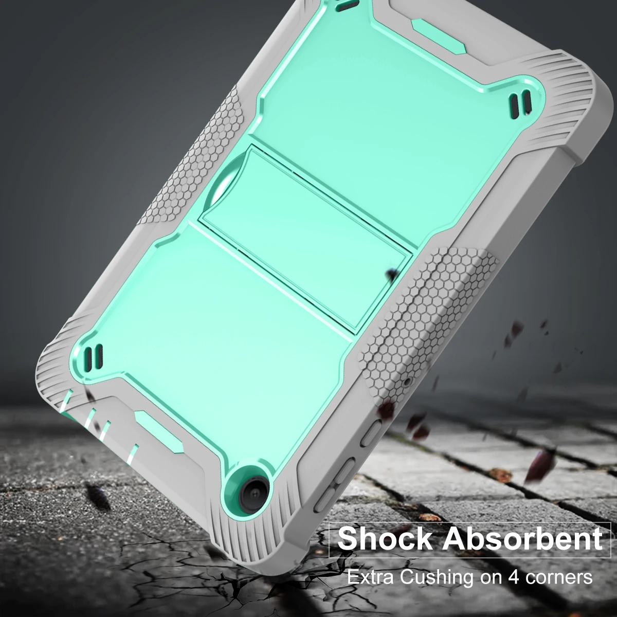Hybrid Case For TCL Tab 8 4G LE 8 inch 9132W 9137W Heavy Duty Armor Stand Cover Kids Silicone PC Shockproof Full Body Protection