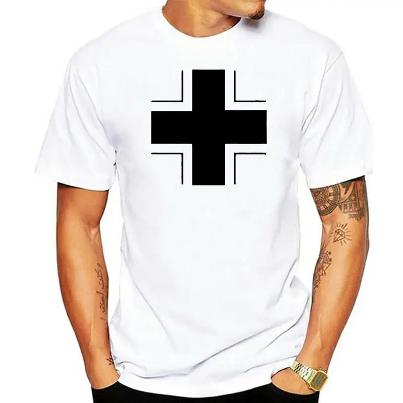 

Bar Cross T-Shirt Wehrmacht German Army Size S-XXL Iron Cross BW wk2