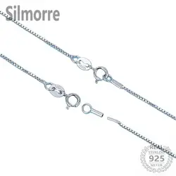 925 Sterling Silver Box Chain for DIY Necklace Jewelry Making  Fine Jewelry Accessories