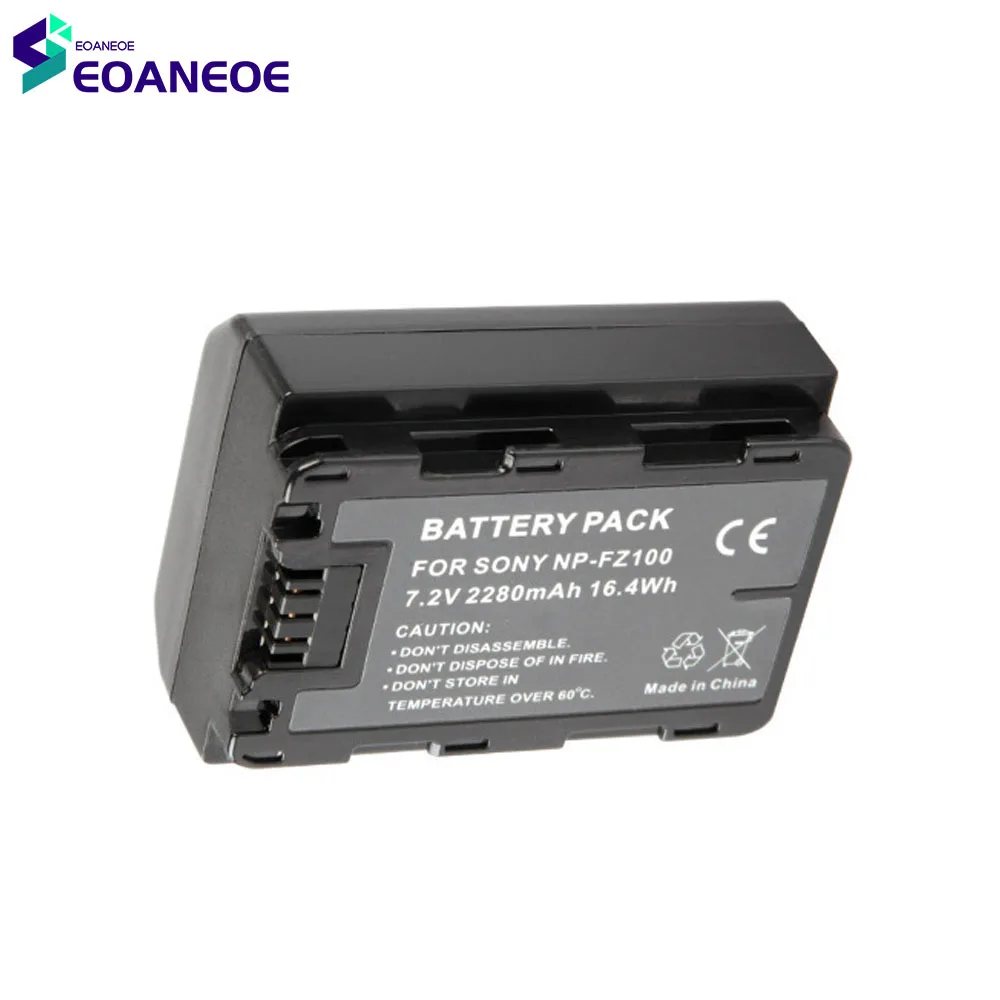 2022 New 7.2V 2280mAh 16.4Wh Digital Camera Lithium Battery Pack Li-ion Batteries Cell Pack For SONY NP-FZ100 A7R3 R4 A9A7M3