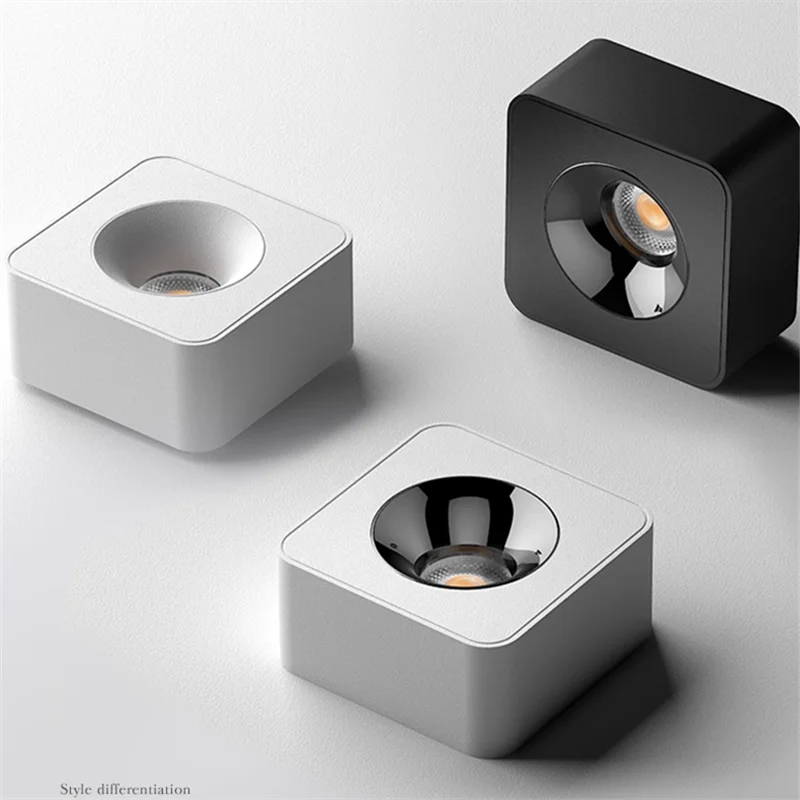 سطح شنت رقيقة جدا LED النازل أوسرام رقاقة 9W12W15W18W20W عكس الضوء مصباح السقف الأضواء AC90 ~ 260 فولت إضاءة داخلية