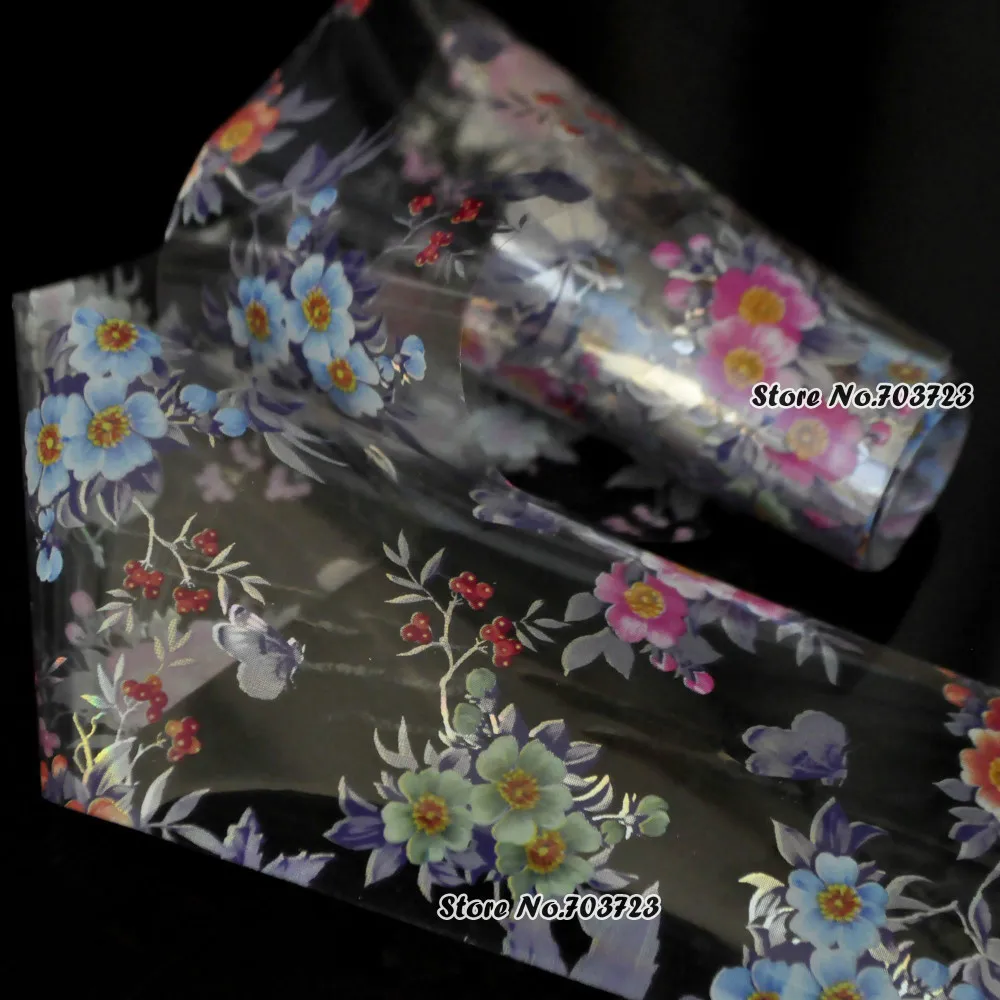 The latest design nail stickers nail foil foil transfer film technology Multi-color flower Jinyingzi GL118