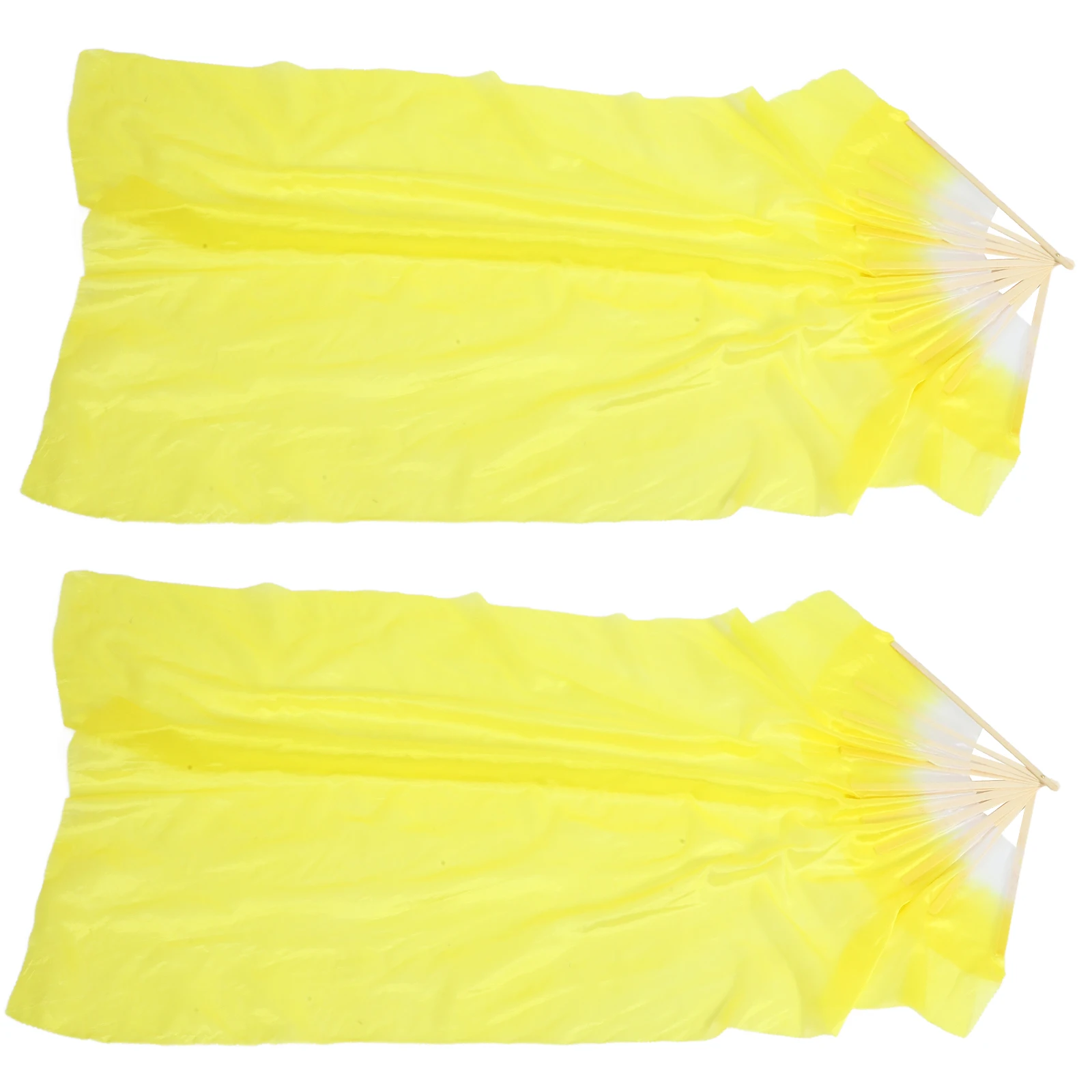 

Long Bamboo Silk Fans 1.2m Rayon Dance Fans for Women Handheld Folding Belly Dancing Yellow White Fitness Yoga Props