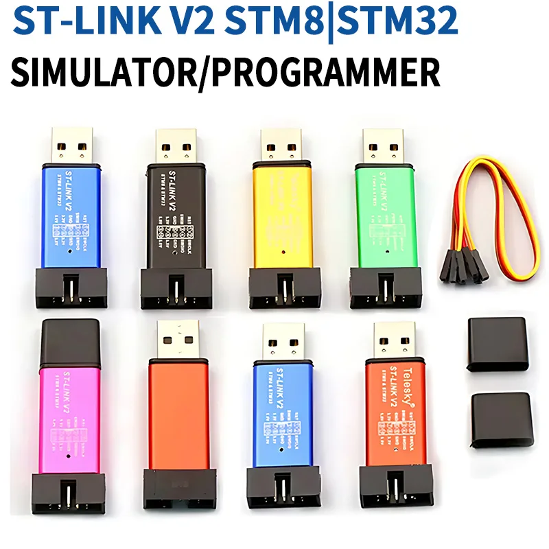 1PCS ST LINK Stlink ST-Link V2 Mini STM8 STM32 Simulator Download Programmer Programming With Cover A41 for arduino