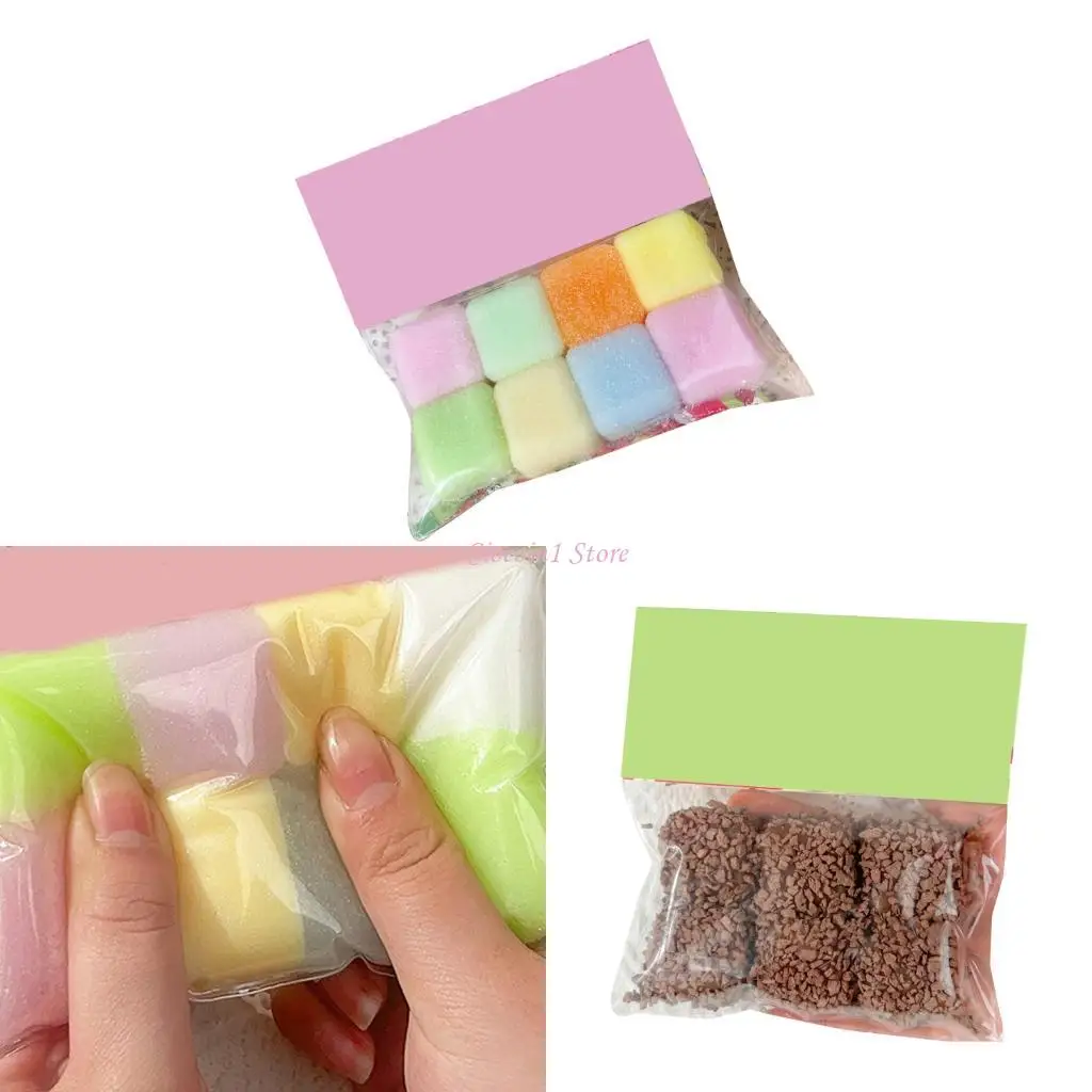 Y1UB Reboundable TPR Cheese Squeeze Stress Relief Toy With Safe Material Sensory Hand Game For Classroom Party Family Activity