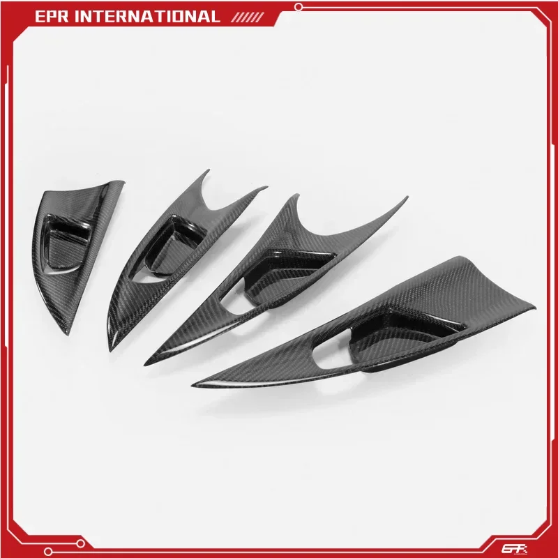 

Автомобильный Стайлинг, внутренняя дверь из углеродного волокна, глянцевая отделка, набор внутренних ручек для Honda 16-18 10-го поколения Civic FC LHD