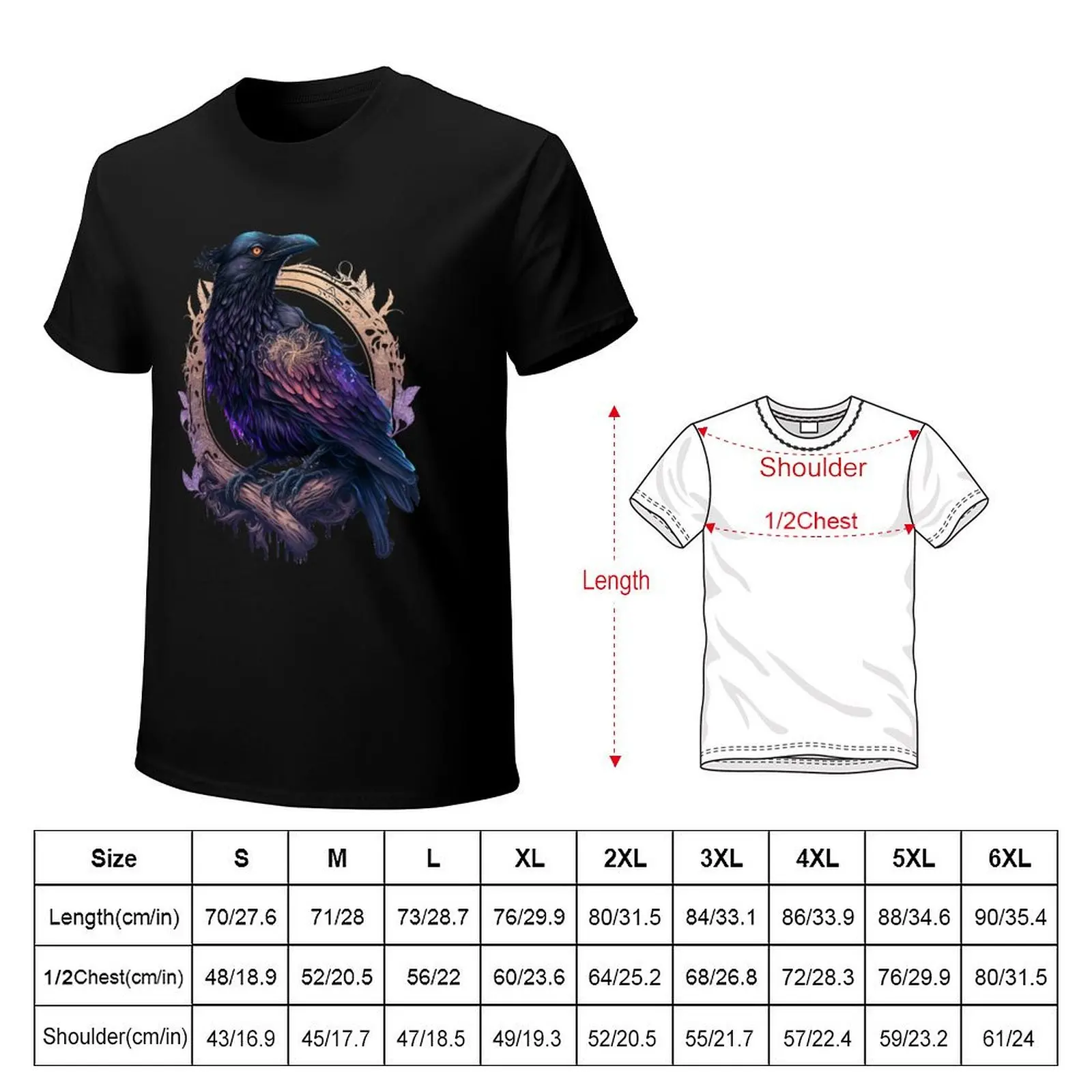 Highly Detailed Vivid Magical Raven - Blackbird - Crow T-Shirt essential t shirt boys whites t shirts men