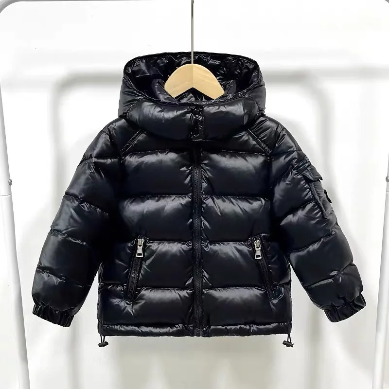 ZOETOPKID 4-14 Jahre Mädchenjacke Winter Neue Einfarbige Dicke Warme Kapuzenjacke mit Reißverschluss für Teenager Jungen Baumwoll-Daunenjacke – Detail 14