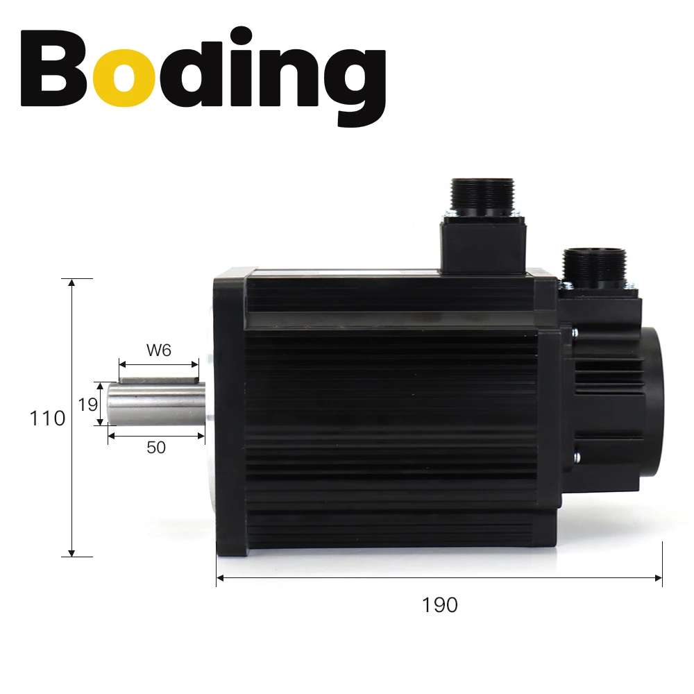 BODING 1.2KW AC Servo Motor Kits 110ST-M04030 4N.m 220V 3000RPM Permanent Magnet Match Driver AASD-30A for CNC Engraver Machine