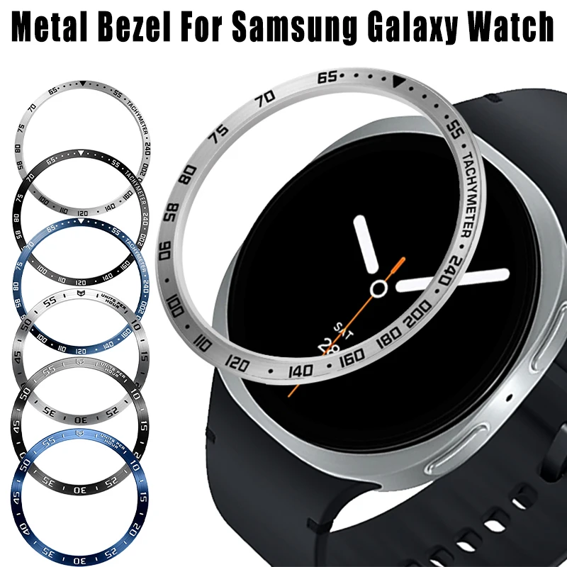 

Metal Bezel Ring for Samsung Galaxy Watch 8 7 6 5 4 40/44mm 8/6Classic Digit Bezel Frame for Galaxy Watch Ultra 47mm Accessories