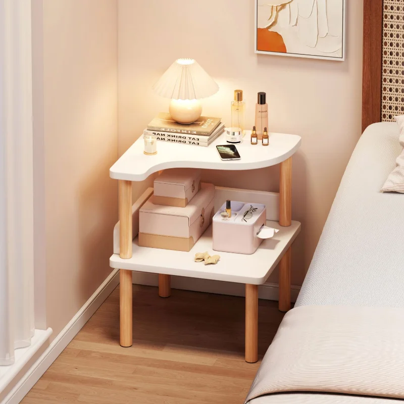 

Simple bedside night stand Modern design Bedroom board storage cabinet rental house with creative storage rack indoor furniture