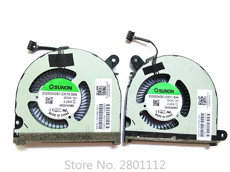 New Laptop CPU Cooling Cooler Fan For HP TPN-C149 ENVY X360 15m-ed Laptop Fan L93193-001 L93194