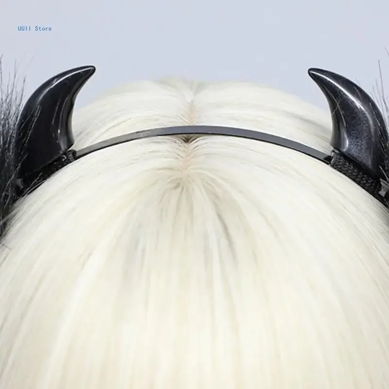 Diadema con orejas de animales de peluche de dibujos animados, tocados para disfraz, decoración para el cabello, accesorio de Cosplay para mujeres y niñas