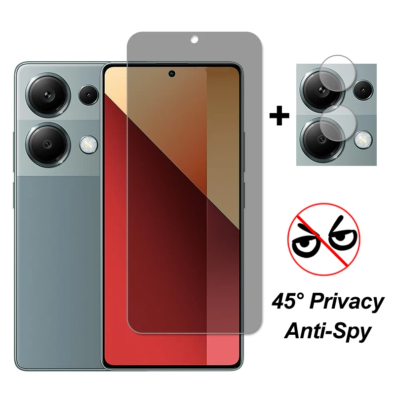 

Для Xiaomi Redmi Note 13 Pro 4G Защитная пленка для экрана из закаленного стекла Защитная пленка для объектива камеры Redmi Note 13 Pro 4G