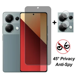 For Xiaomi Redmi Note 13 Pro 4G Glass Screen Protector Privacy Tempered Glass Protective Camera Lens Film Redmi Note 13 Pro 4G