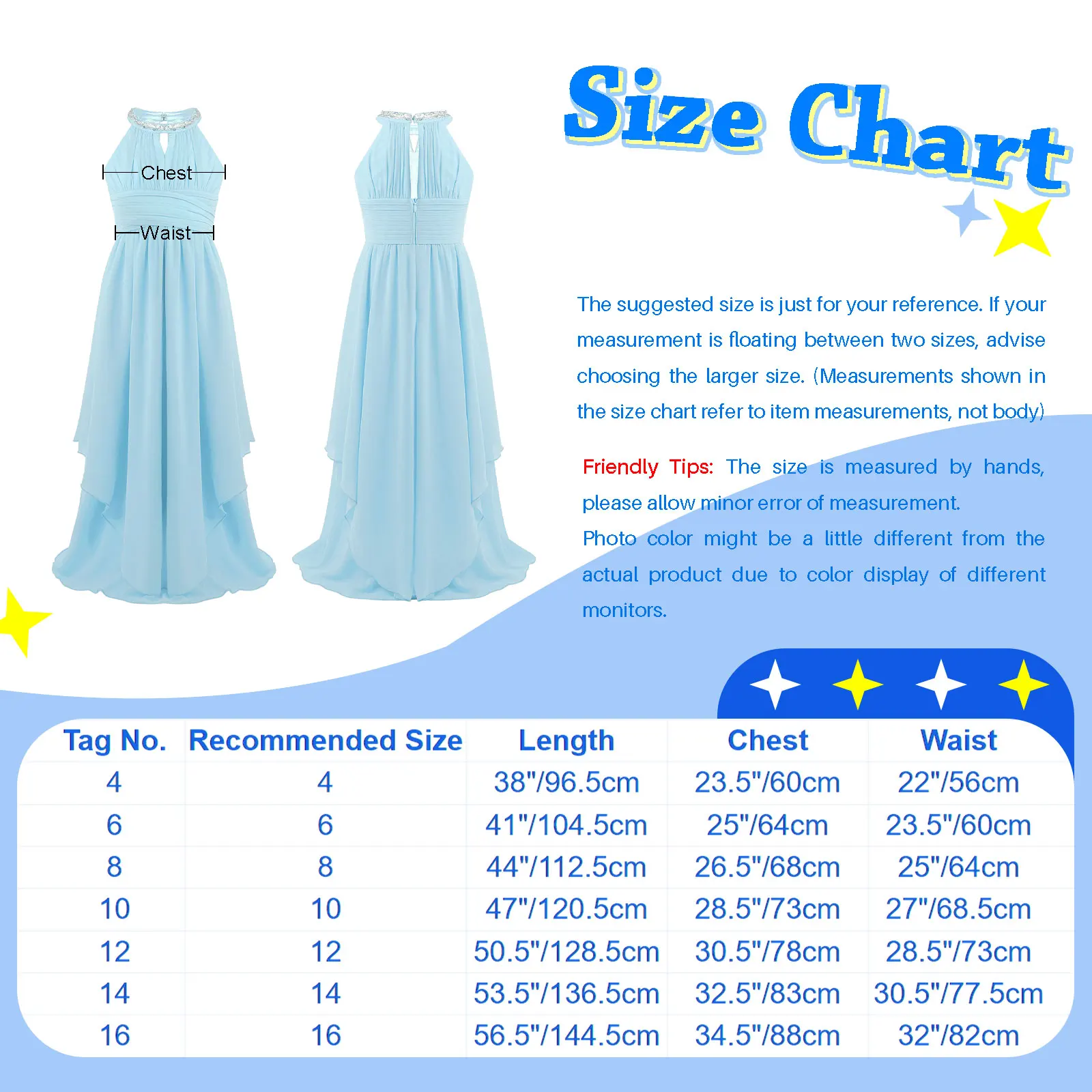 Kids Chiffon Sleeveless Sequined Halter Ballet Dancewear Ballerina Costume Flower Girl Dress Princess Pageant Wedding Party Gown