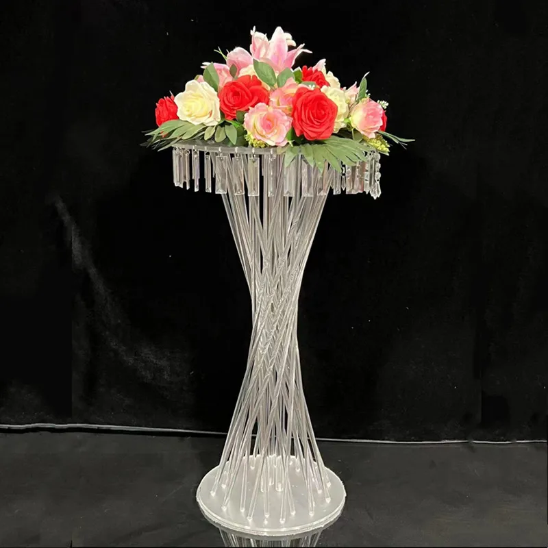 

Acrylic Cake Stand Wedding Table Centerpiece Display Shelf Flowers Rack For Event Party Decoration