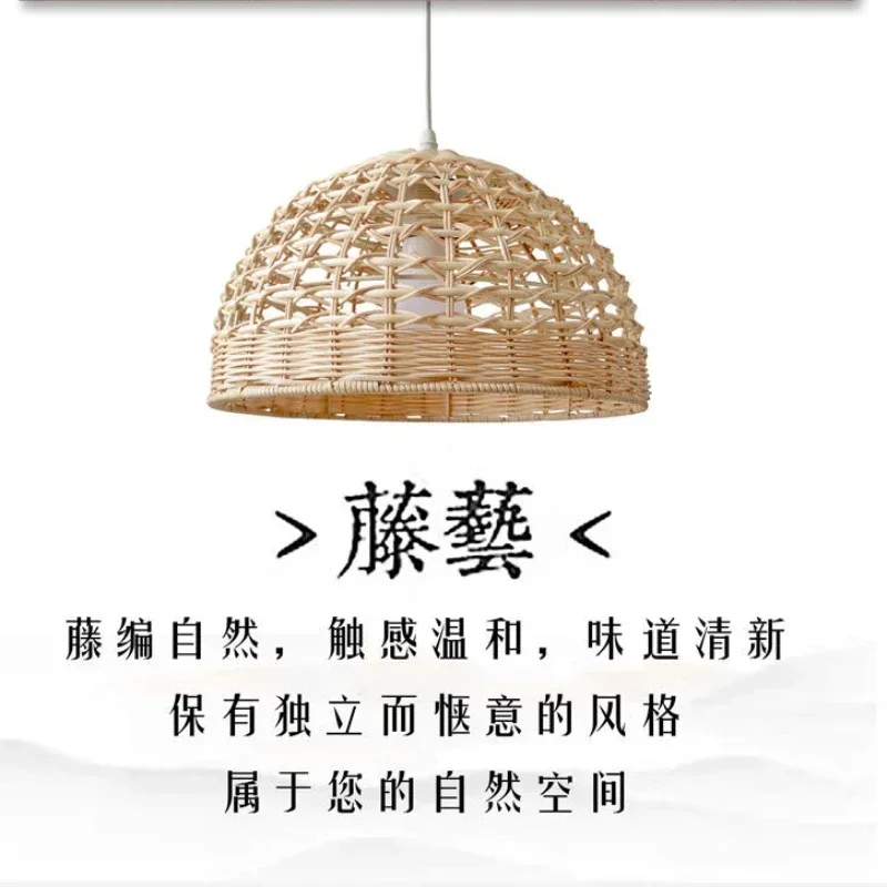 Bamboo Pendant Light Lamparas Lamp Bamboo Hanging Lampshade Pendant Light Art Deco Chinese Lantern Rattan Chandelier Large