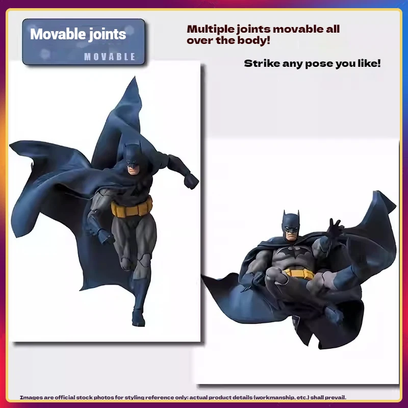 Em estoque ct brinquedos batman hush versão azul mafex 105 versão preta dc bat man anime figura de ação estatueta modelo estátua brinquedos presente