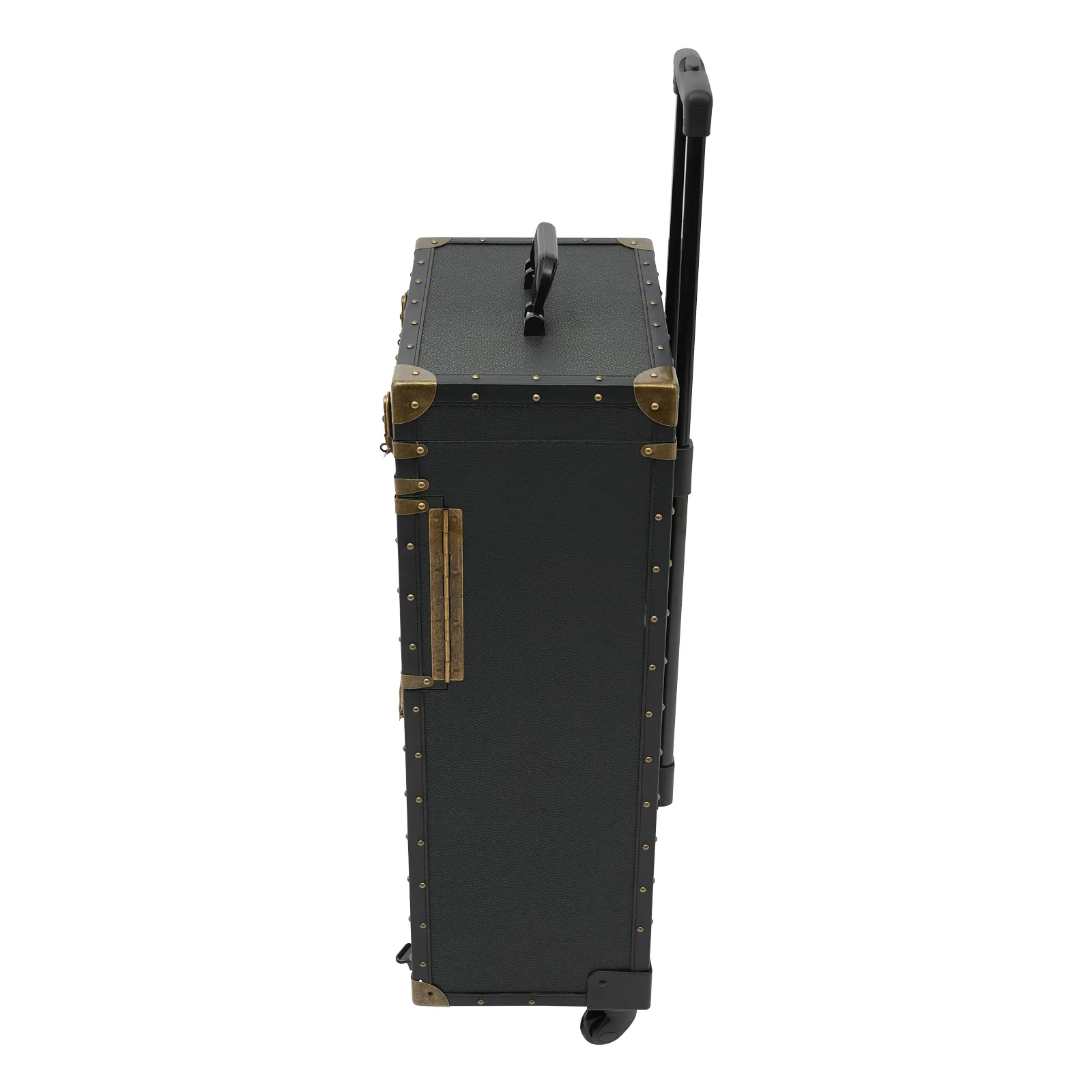 Hairdressing Suitcase, Makeup Toolbox, Suitcase, Retro Hairstylist Exclusive - Black