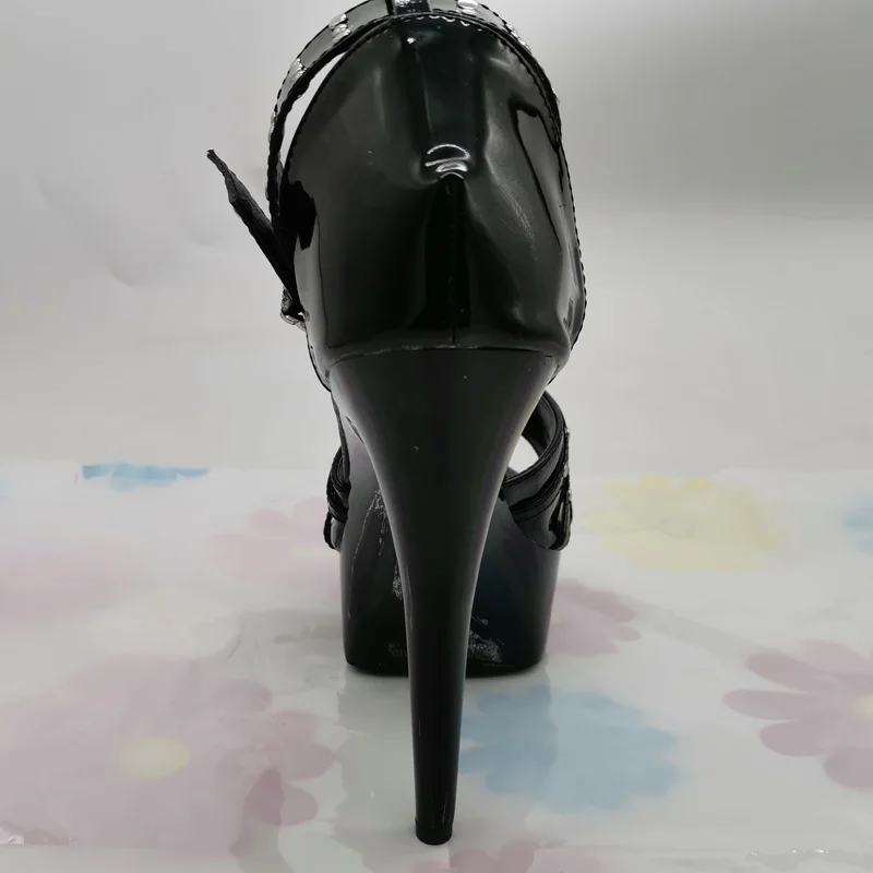 LAIJIANJINXIA-Sandales à Talons Hauts pour Femme, Chaussures d'Été Sexy, Taille 34-46, H312, 15cm