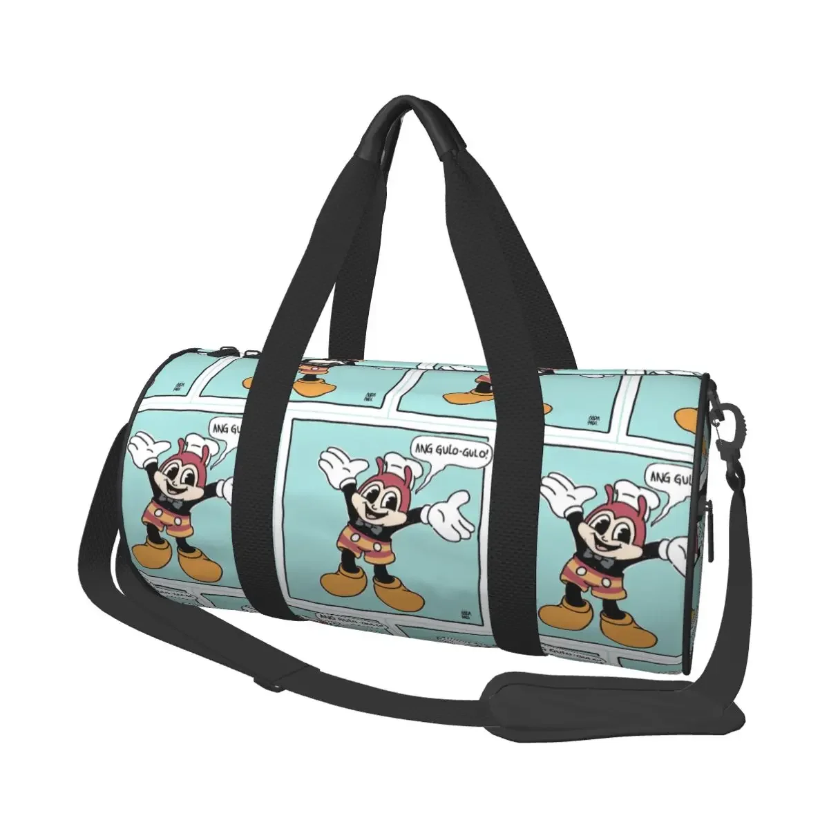 

JOLLIBEE X MOUSE FUNNY REMIX WEBCOMIC POSTER Large Duffle Gym Bag Multi-Functional Duffle Travel Bags Handbags Fitness bag