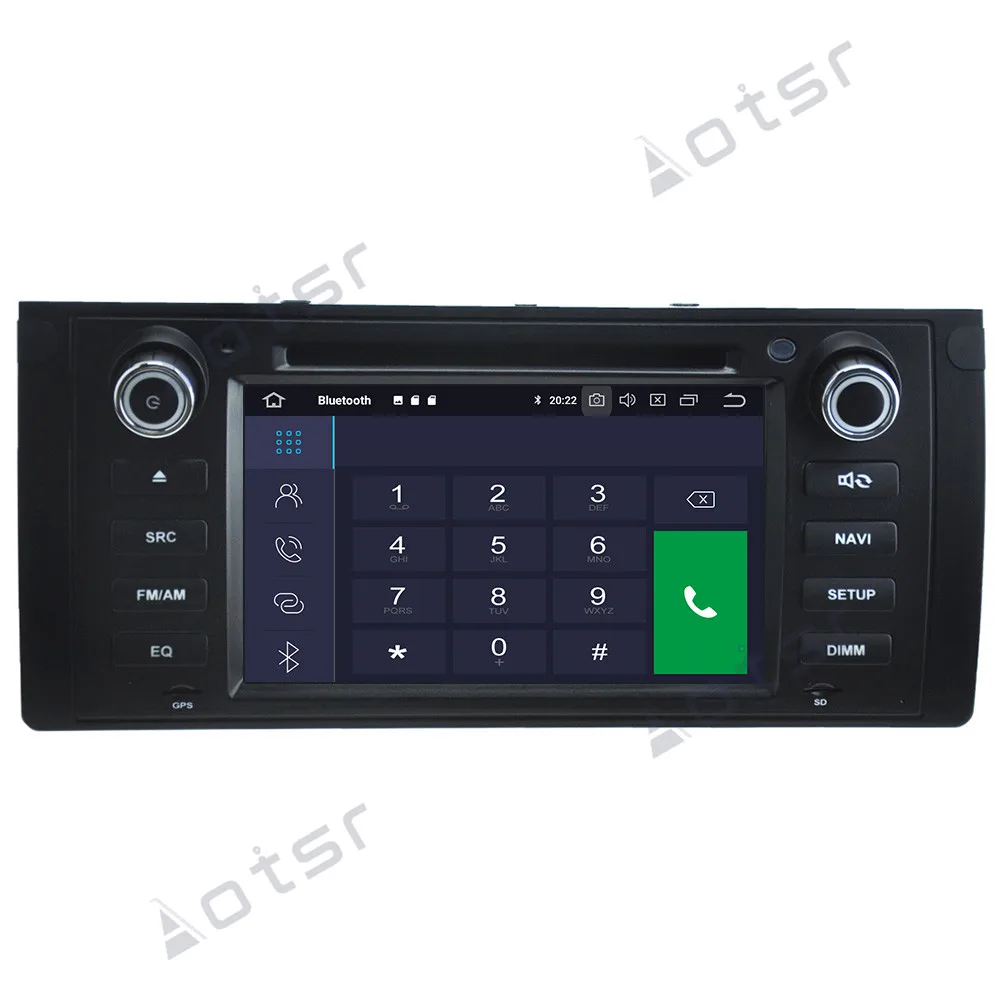 Aotsr DSP Android 10 4+64G Car Radio GPS Navigation For BMW M5 E39 1995-2003 Head Unit Multimedia Player Radio Tape Recorder