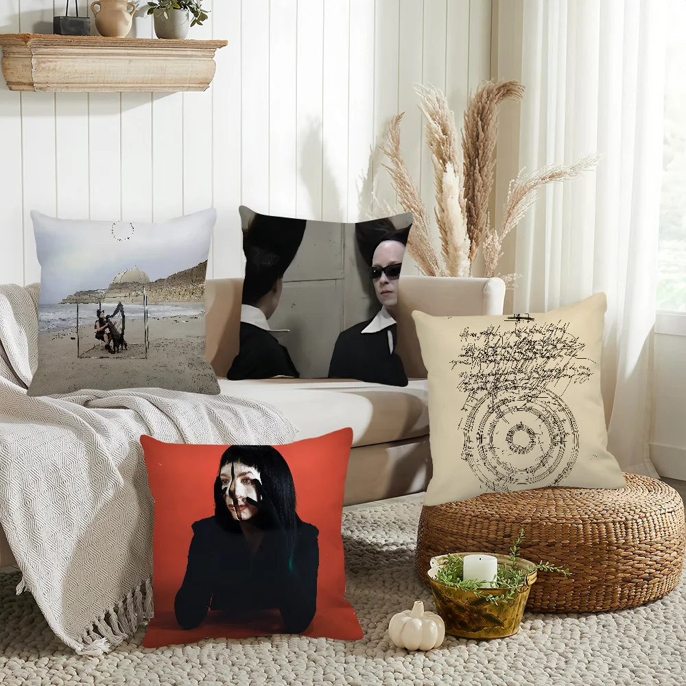 غطاء وسادة لتزيين المنزل من Singer Allie X Happiness ls Going to Get You، غطاء وسادة مناسب لغرفة النوم وأريكة مكتب السيارة