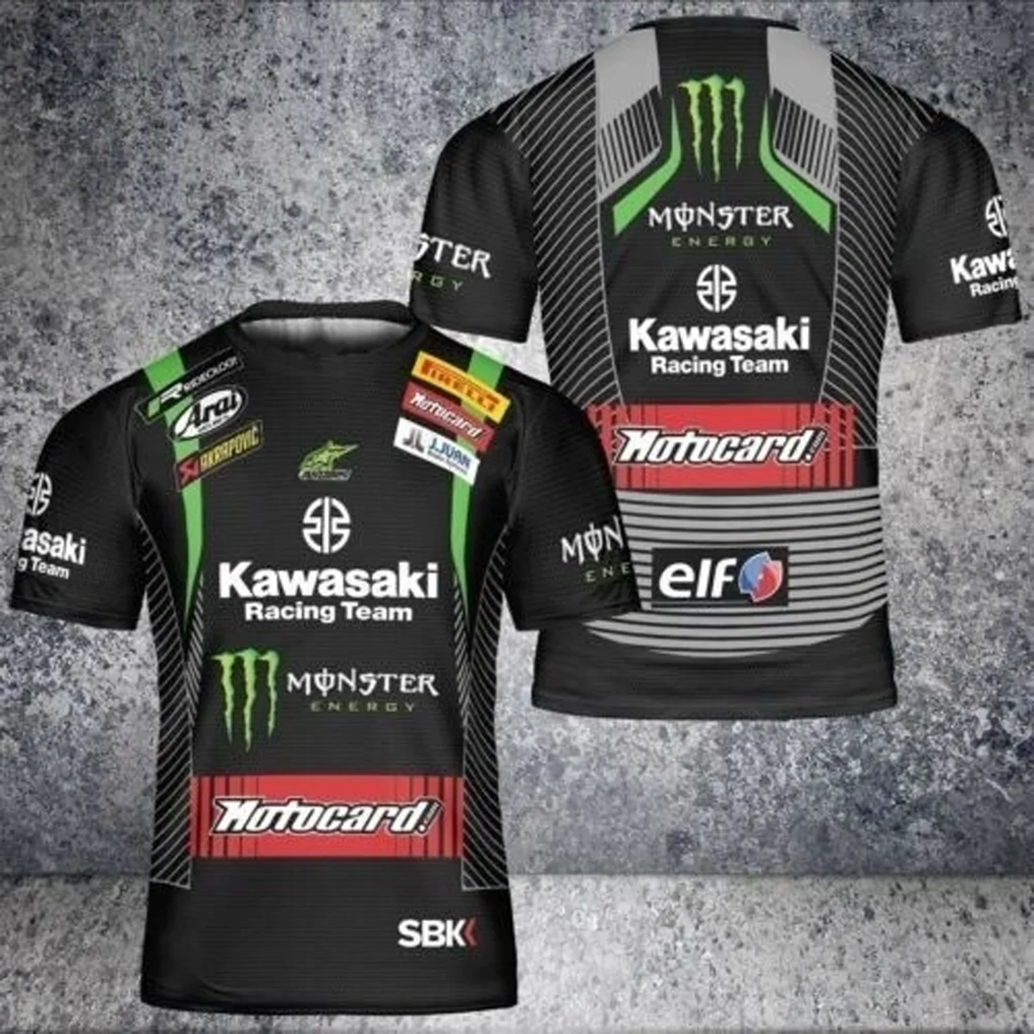 

Kawasaki Racing Team Full Print T-shirt Off-road Suit Outdoor Equipe Unisex Summer Rider Motorcycle T-shirt Fashion Cool Gift