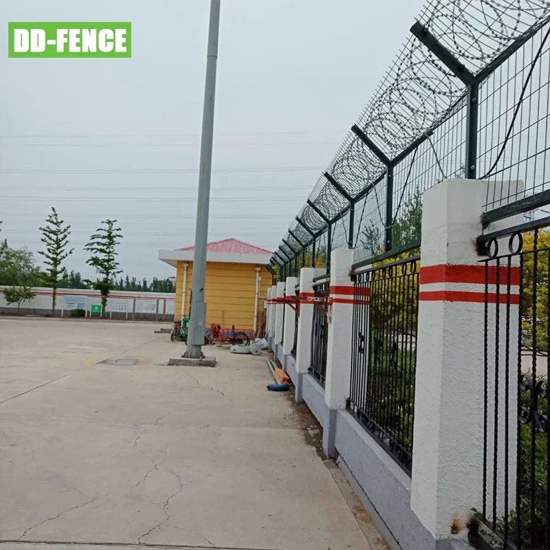 Security Solution With Alarm System Perimeter Protection Access Control Metal Fence And A One-Stop Management System