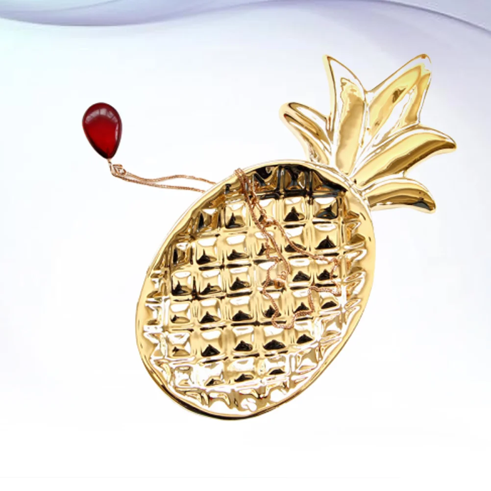 

Creative Pineapple Jewelry Dish Ceramic Tray for Women Ring Holder Organizer Decorative Home Decoration Gift for Her