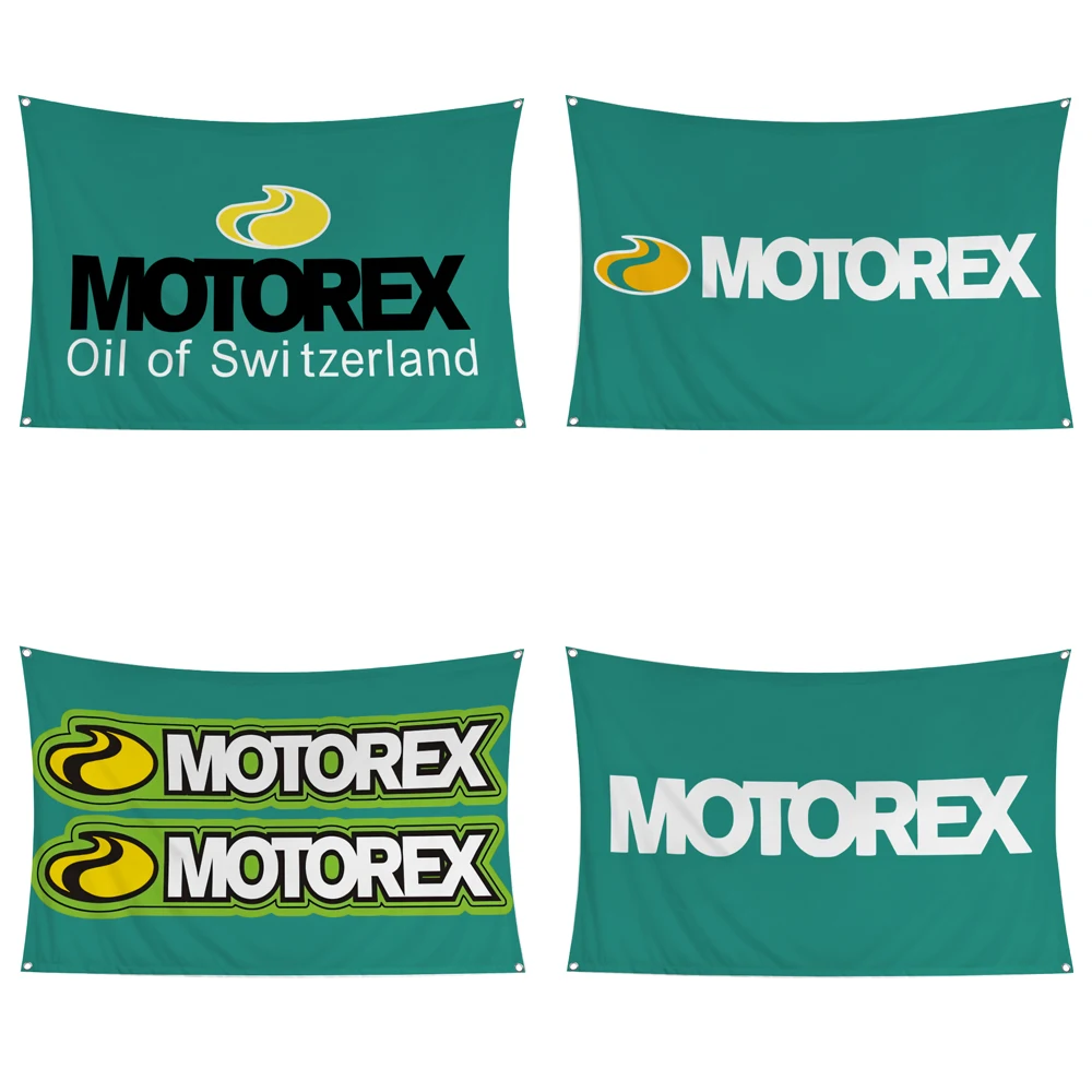 60x90cm 90x150 MOTOREX Flag Banner Tapestry Curtain Polyester Digital Printed Racing Banner For Car Club