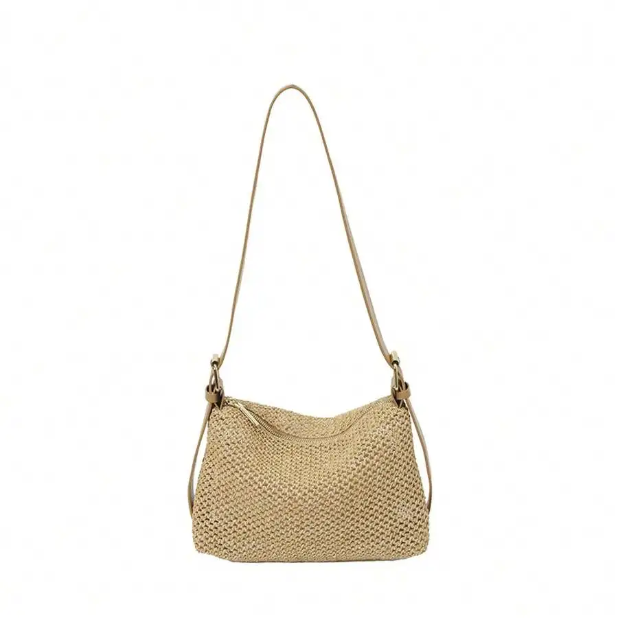 

Woven Straw Shoulder Bag Crossbody Bag Casual Hobo Bag Summer Large Capacity