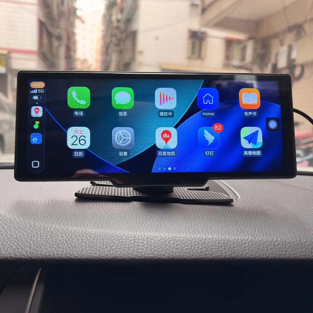 4K Car Mirror Video Player Wireless Carplay Screen HD Rear Reversing Camera Car Radio Monitor Multimedia Rearview Camera Dashboa